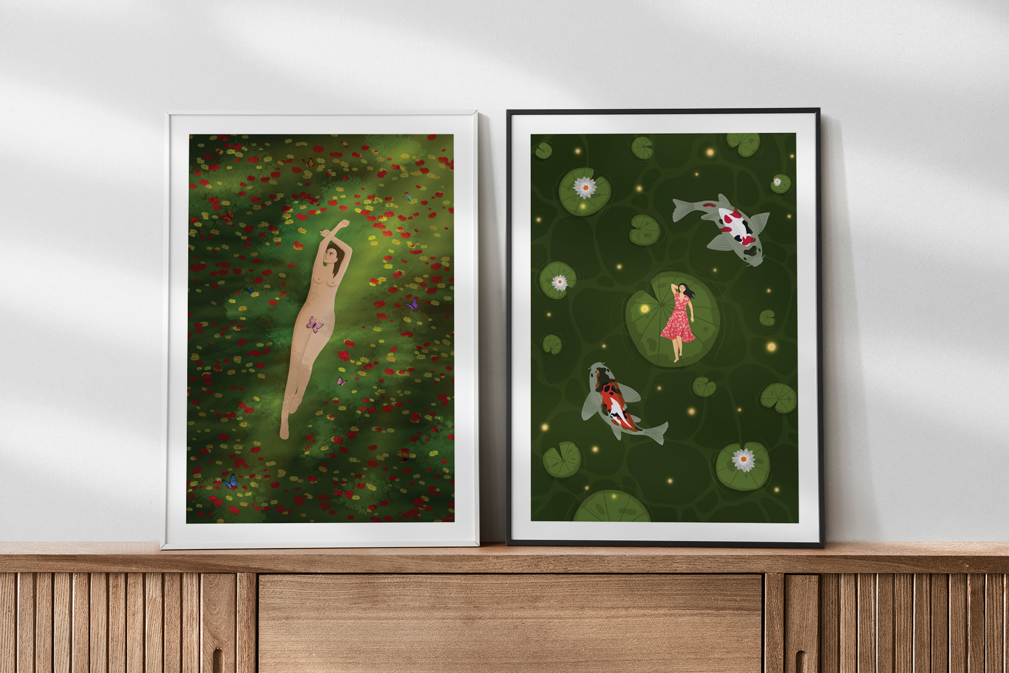 Dreamscape nature bundle_art prints mockup