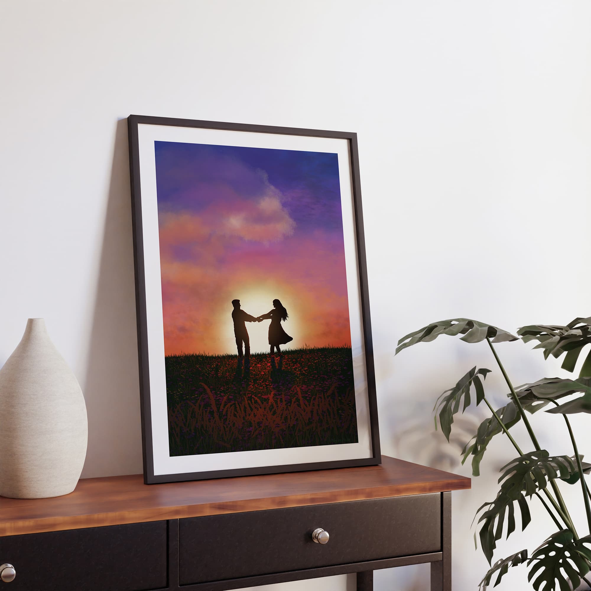 Fields of Romance_art print mockup