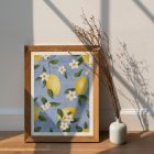 Lemon reverie art print mockup