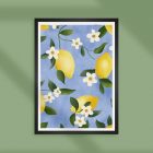 Lemon reverie art print mockup