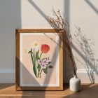March flowers_ art print mockup