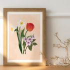 March flowers_ art print mockup