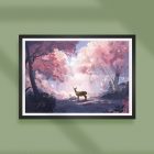 Realm of sakura trees_art print mockup