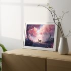 Realm of sakura trees_art print mockup
