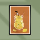 Refreshing summer_ art print mockup