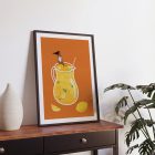 Refreshing summer_ art print mockup