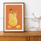 Refreshing summer_ art print mockup