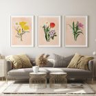 Spring flowers bundle_art prints mockup