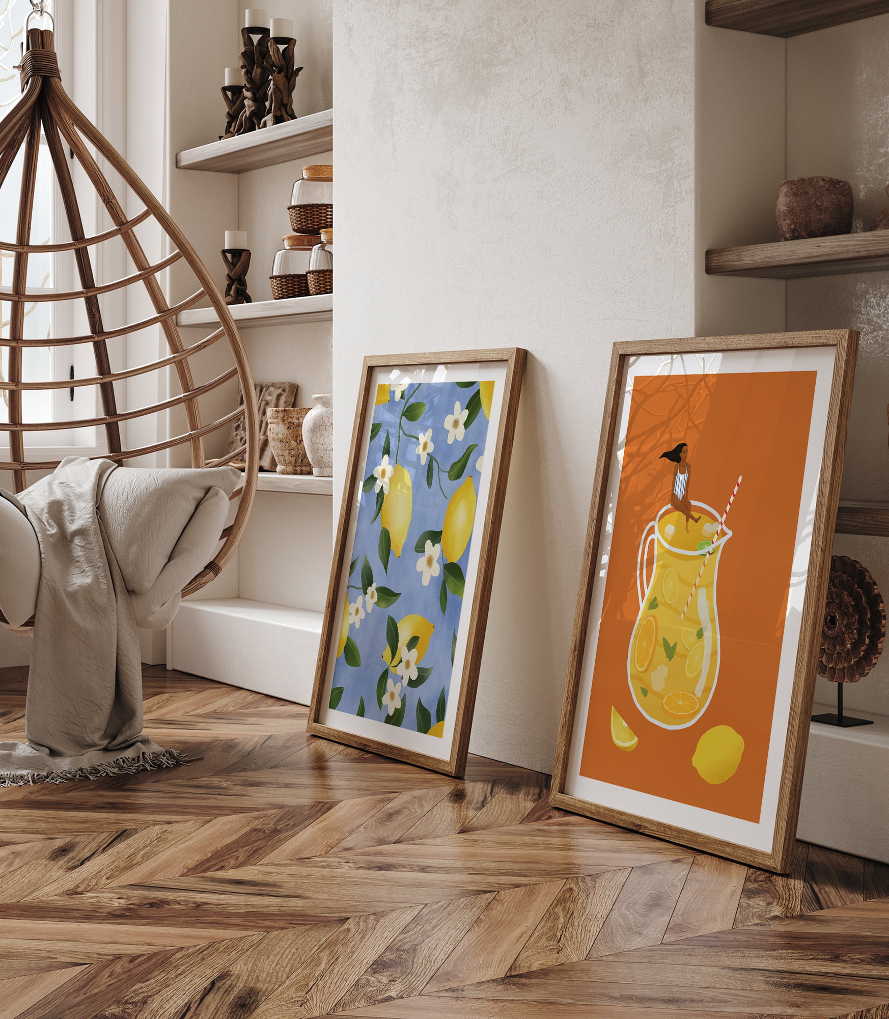 Summer vibes bundle_art prints mockup