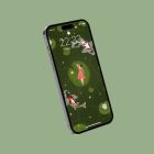Pond of serenity phone wallpaper mockup