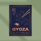 line art gyoza illustration