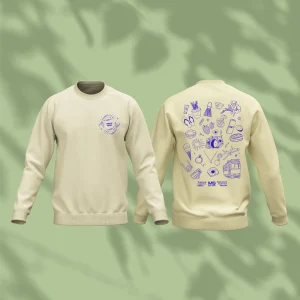 Custom illustrated crewneck