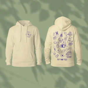 Custom illustrated hoodie